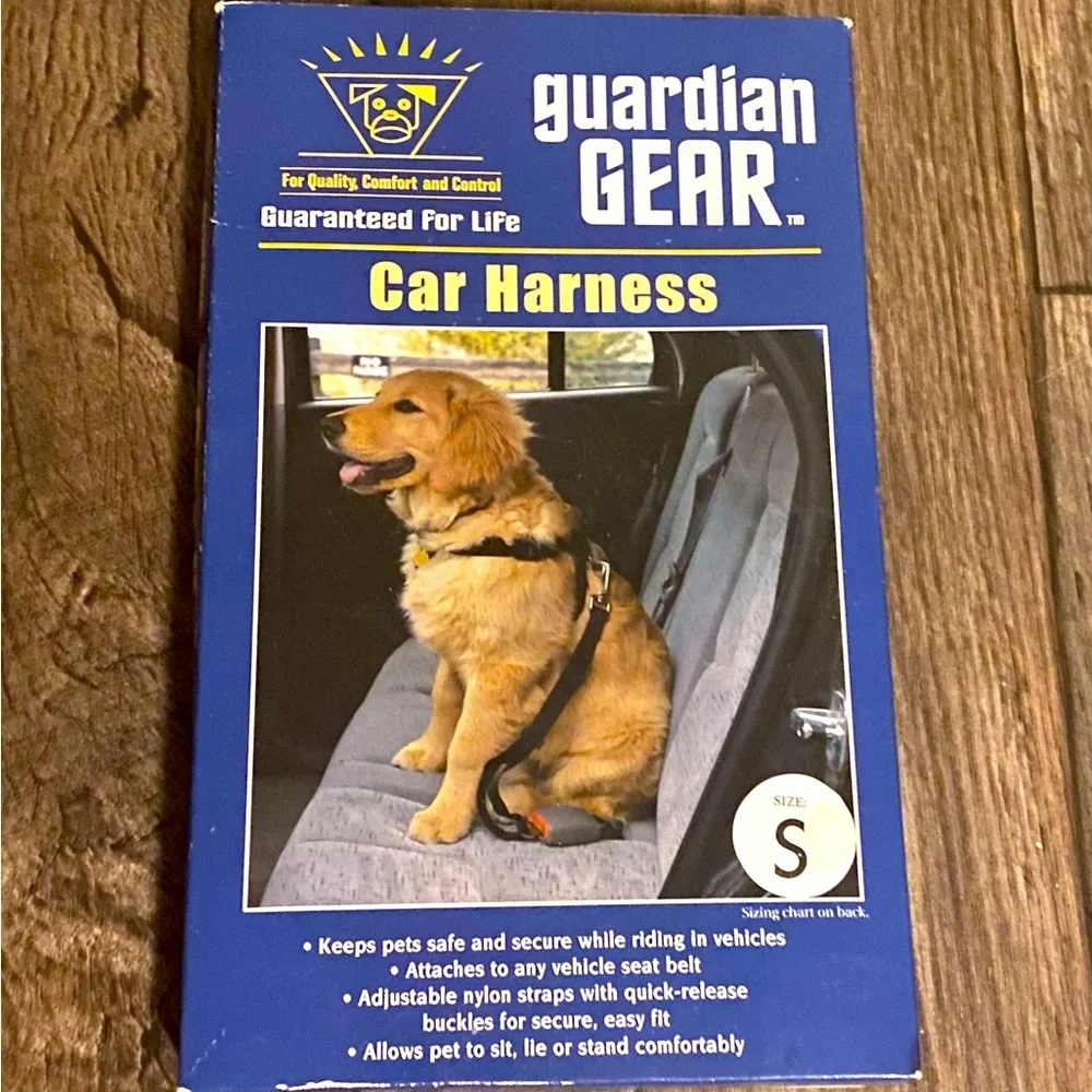 Guardian Gear Pet Car Harness Size Small | Dog Vehicle Safety Seat Belt Harness